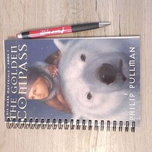 Secret Journal " The Golden Compass" 📚 Handmade Journal from an old book